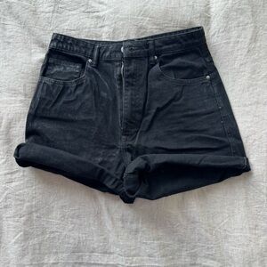 Zara Black Denim Shorts